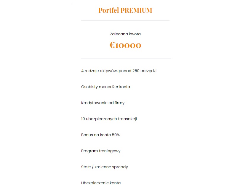 Portfel PREMIUM The Pacifica Group Ltd